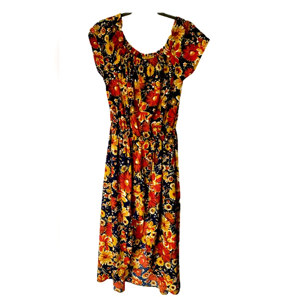 Maxi Floral Dress Skorts. Size Large
